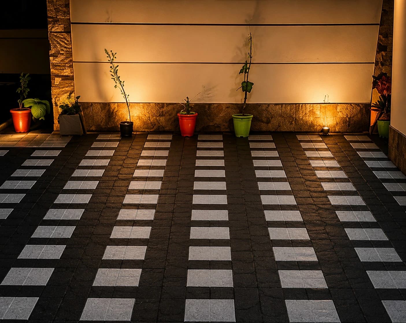 Interlock paving project — works 1